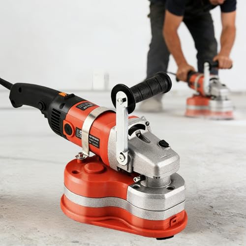 Handheld Concrete Grinding Machine, Six-speed Adjustable Concrete Grinder Set, Angle Grinder, Electric Diamond Floor Grinding And Polishing Machine 3-HEAD Extension Rod Package