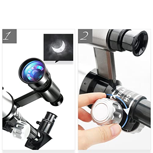 kesoto Kit de telescópio refletor astronômico de 70 mm com tripé sem ferramenta,telescopio celestron