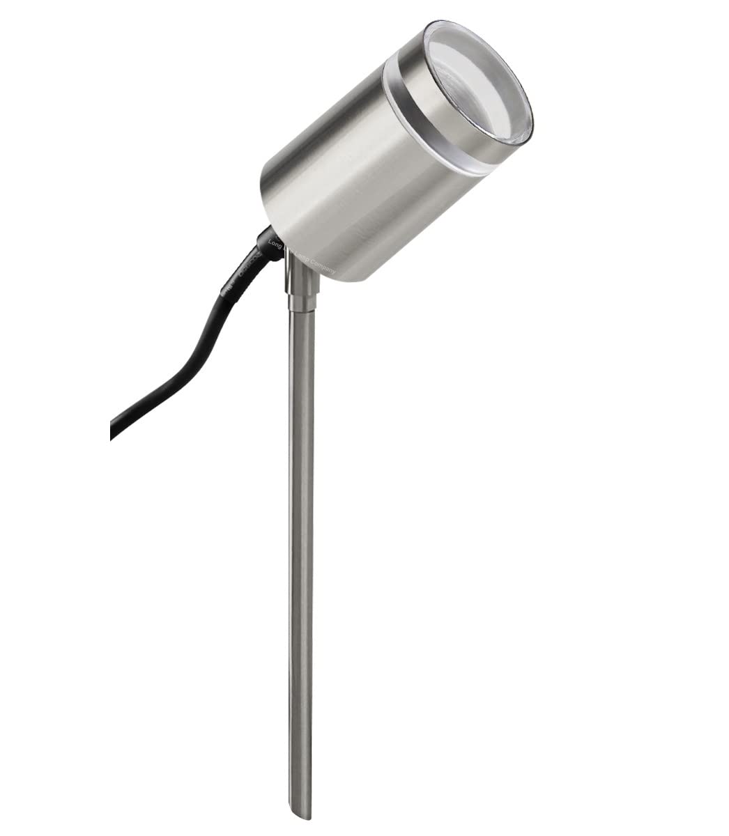 Long Life Lamp Company Stainless Garden Outdoor Spike Light Steel Clear Diffuser Ip65 Ground Pathway Lighting Gu10 Zlc352f