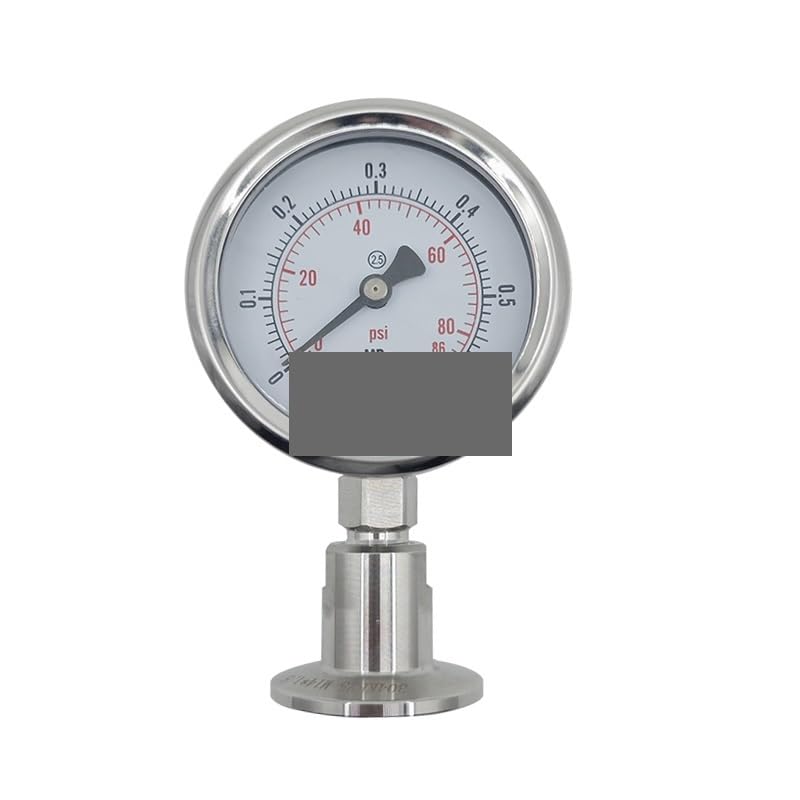 KF16 Vacuum Flange Manometer 0-0.1MPa Pressure Gauge SS304 Stainle
