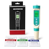 7 in 1 Water Quality Tester, Digital pH Meter TDS EC ORP Salinity S.G Temperature Meter, Pen Type...