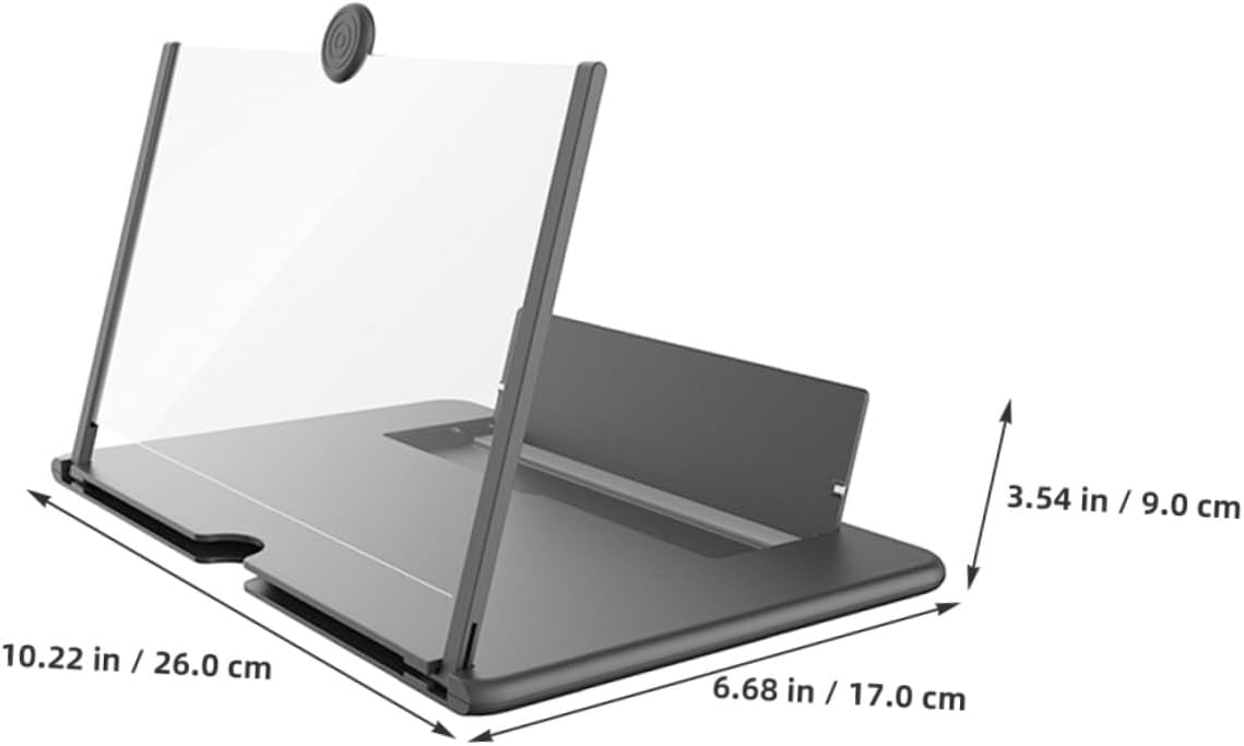Levemolo HD Phone Screen Amplifier with Stand Large Video Magnifier for Smartphones Eye-Protection Mobile Screen Enlarger for Seniors Energy-Saving Optical Technology