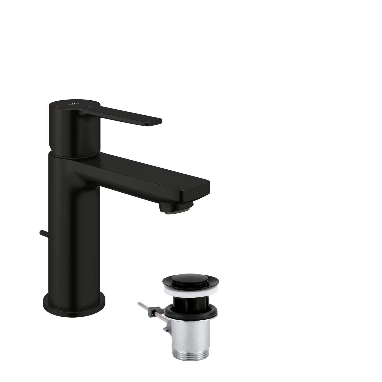 GROHE Lineare Mitigeur de Lavabo Noir Mat XS | Robinetterie de Salle de Bain Éco 237902431
