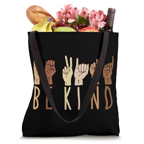 Bolso Tote Be Kind ASL Lengua de Señas miniatura 4