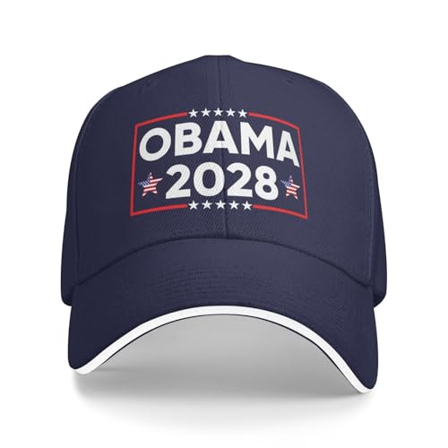 bamgen Obama 2028 Hat President Make America Intelligent Again Cap for Men Women Black