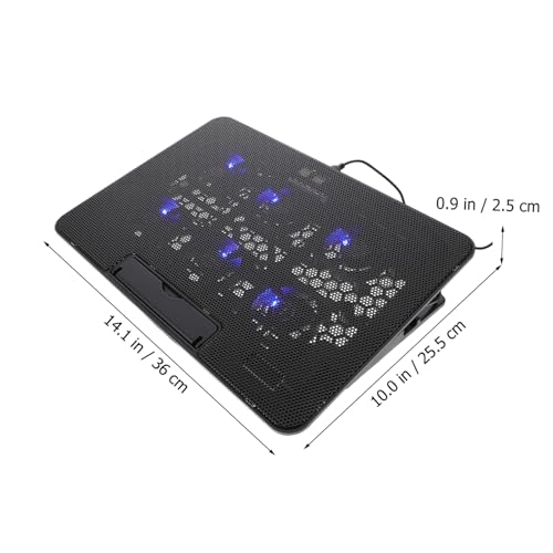 Base de enfriamiento ajustable para laptop con ventiladores silenciosos miniatura 2