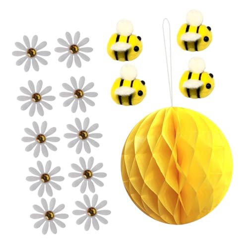 CHILDWEET 1juego Bola Panal De Abeja Colgante Decoración Creativa para Fiestas Bodas y Eventos Acento para Festivos Diseño Único