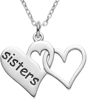 Halsband med systrar i 925 sterlingsilver med hjärtan | WW_NLC_02826