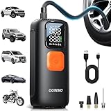 Tire Inflator Portable Air Compressor, 22 Cylinder & 6X Faster Inflation, 160 PSI Tire Pump with Digital Pressure Gauge, Auto Shut-Off, Air Pump for Car, Truck, Motorcycle, Bicycle, Ball