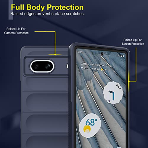 Image of amazon basics Back Case Cover for Google Pixel 7A | Compatible for Google Pixel 7A Back Case Cover | Liquid Silicon Magic Case for Google Pixel 7A with Camera Protection | Sapphire