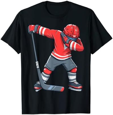 Funny Boy Kid Ice Hockey Dab Apparel, Dabbing Player Youth T-Shirt