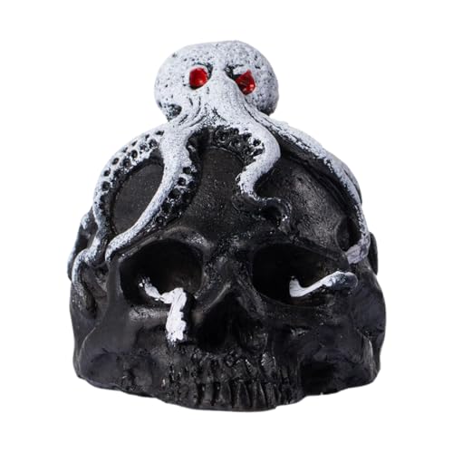 Octopus Sirene - Horror Scream Pfeif für Halloween | Künstlerisches Schädelhornhandwerk mit intensiven Resonanz- und Handschaltentwürfen für Kriegsausstellungen Abenteuerveranstaltungen Partys und ein