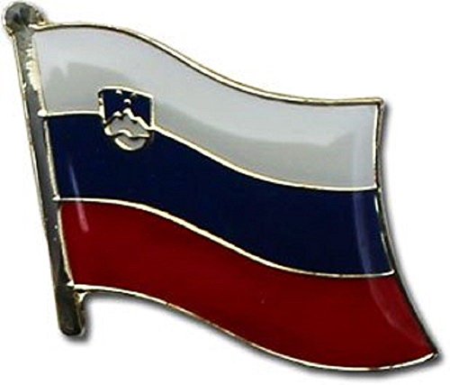 SUPERDAVES SUPERSTORE Slovenia Country Flag Small Metal Lapel Pin Badge ... 3/4 X 3/4 Inches ... New