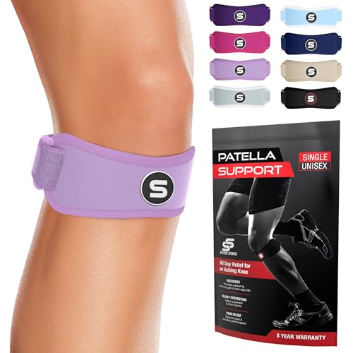 Image of Sleeve Stars Patellar Tendon Support Strap Osgood Schlatter Band Knee Brace for Kids, Youth, Women & Men w / 3 Lengths, Swedish Brand Patella Tendon Knee Strap for Arthritis, Tendonitis & Pain (Light