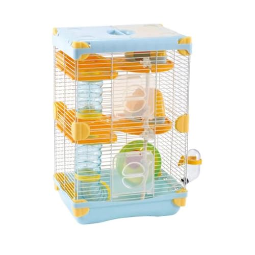FINYQBET Gaiola Hamster de 3 Camadas - Gaiola Espaçosa e Fácil de Limpar, Ideal para Hamsters e Pequ