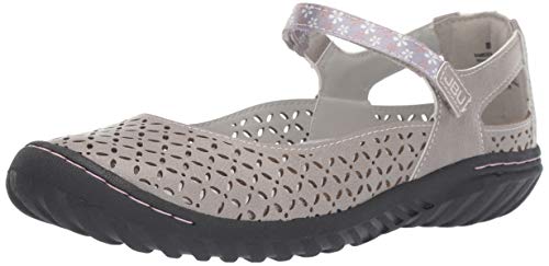 JBU by Jambu Women's Bamboo Mary Jane Flat, Cement, 7.5 M US