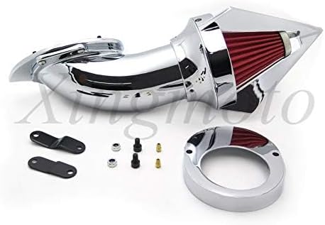 Triangle Air Cleaner Kits Intake Filter for Yamaha Vstar V-Star 650 All Year 1986-2012 Chrome