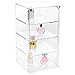 MOOCA Acrylic Lockable Showcase Display Case with 3 Removable Shelves, Comes with a Lock & Key