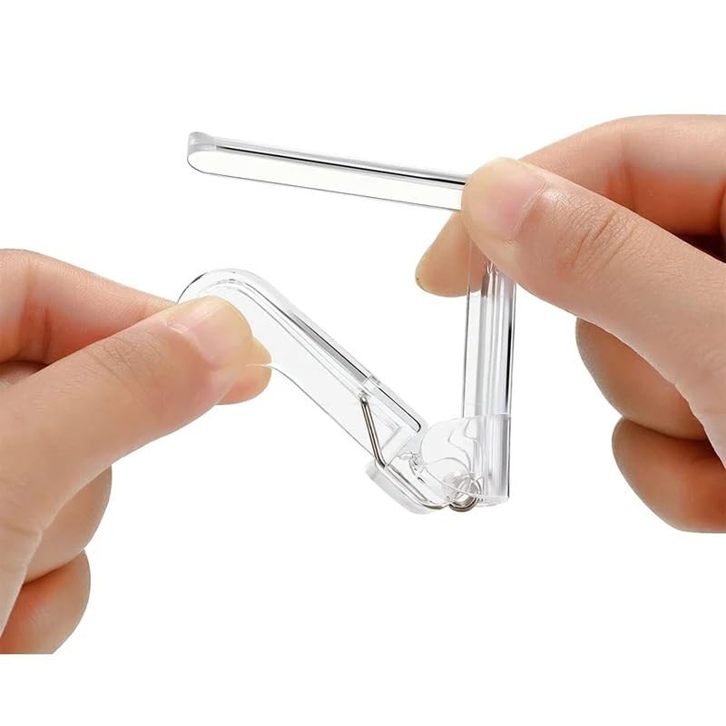 Pinces pour Nappe, Pack De 4 Pinces à Nappe Transparentes Et Blanches(Transparent 4pcs)