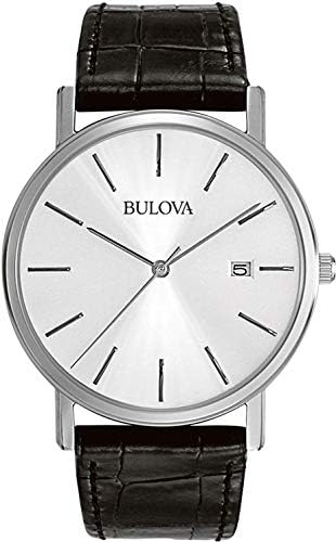 Bulova Clásico correa de piel