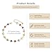 BXDA Valentine Gift Rhinestone Heart Bracelet for Women, Dainty Gold Bracelet Colorful CZ Crystal Adjustable Chain Couple Present Accessories Fashion Jewelry
