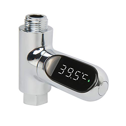 Thermomètre de douche LED Fahrenheit Fayelong avec moniteur auto-alimenté par flux de l'eau