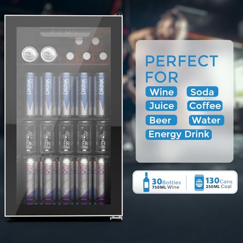 Kndko W5899H-KN Beverage Refrigerator Cooler - 130 Can Mini Fridge thumb #2