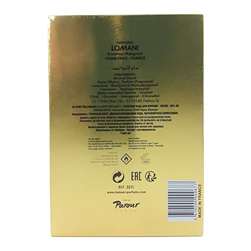 Ab Spirit Millionaire By Lomani Edt Spray 3.4 Oz For Men #TOP1