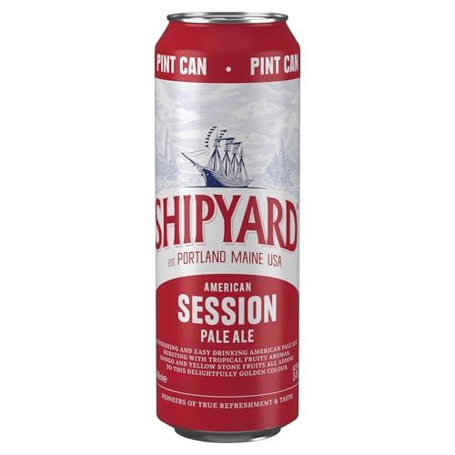 Shipyard American Session Pale Ale Beer 568ml Can (Pack of 12)