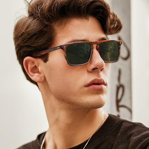 CARFIA Acetate Polarized Sunglasses for Men Fashion Retro Cool Sun Glasses2