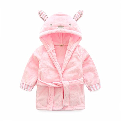 Toddlers Kids Cartoon Robe Boys Girls Soft Animals Bathrobes Pajamas Plush Robe