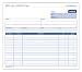 Adams Invoice Unit Set, 8.5 x 7.44 Inch, 2-Part, Carbonless, 100-Pack, White and Canary (NC2872)