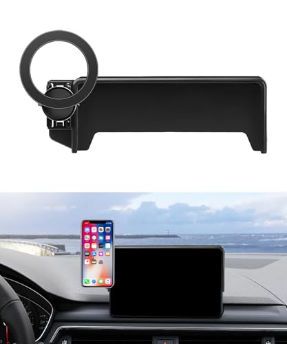MaserWeller Car Phone Holder for Audi A4&S4 17-19 Accessories /Q5 18-20 Accessories A5 18-19 Accessories 7-inch Screen Fixed Clip, Phone Mount Compatible with MagSafe, 360° Rotation Cell Phone Holder