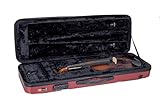 Crossrock CRA400VFRD 4/4 Full Size Violin Case, Zippered ABS Molded Backpack Style in Red
