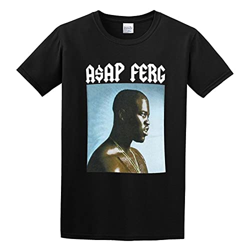 A$AP FERG Bootleg Trap Graphic Tee Unisex 100% Cotton Short-Sleeve T-Shirts Black XXL