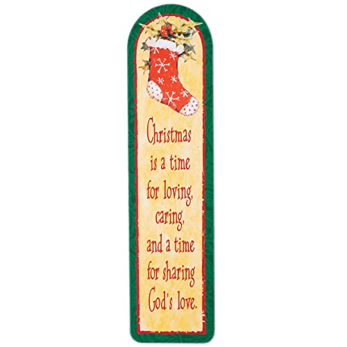 Christmas Greetings Bookmarks Set Of 6 - Each Measures 6" Long X 1 1/2" Wide #TOP5