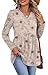 Womens Tops Long Sleeve Shirts Fall Outfits for Women 2025 Early Fall Fashion Must Haves Clothing Babydoll Maternity Old Money Clothes Beige XL