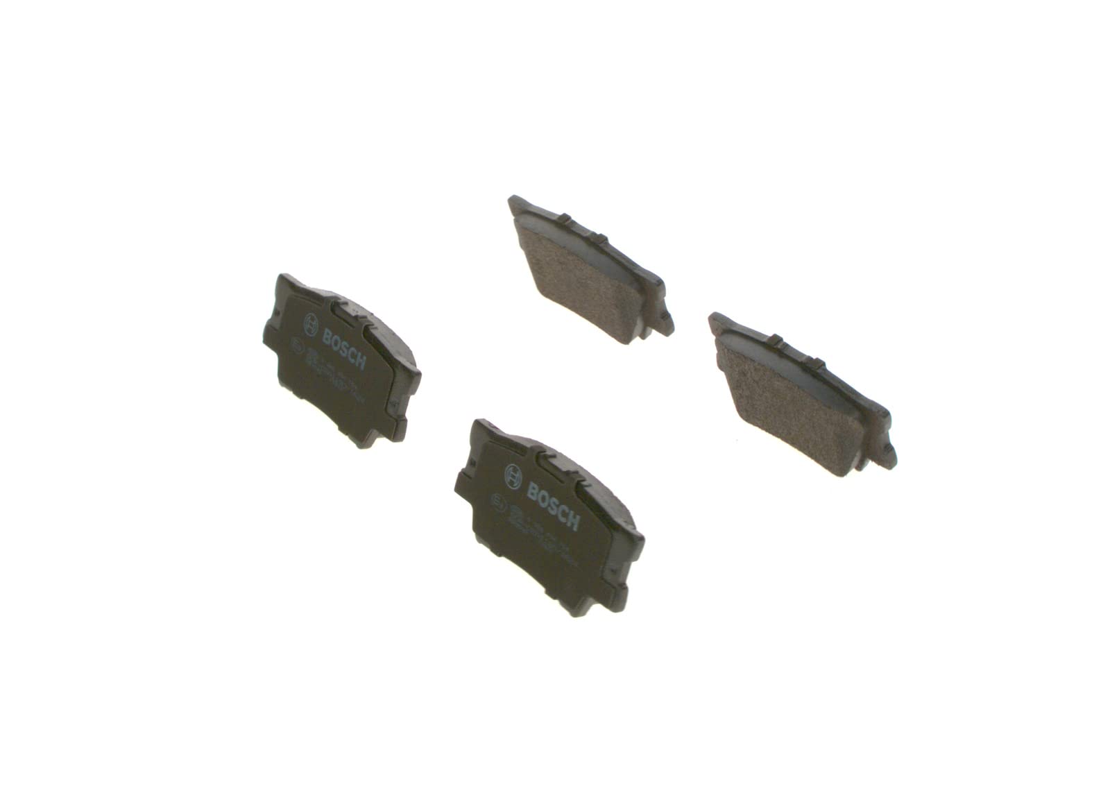 Bosch BP1065 - Brake Pads Car Rear Axle - Bosch Quality - Reduced Noise and Dust - ECE-R90 Certified - Copper-Free - 1 Set of 4 Pads