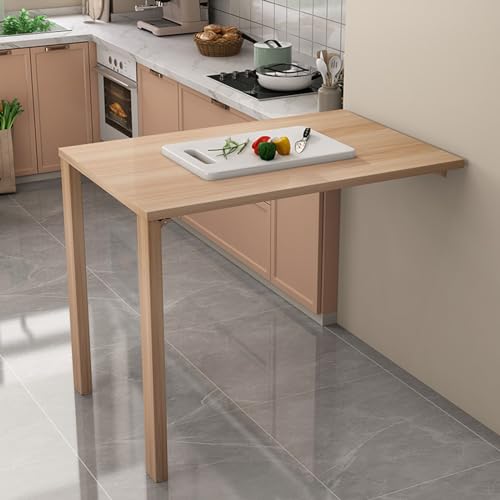 YHKJLYH Mesa Plegable compacta de Pared: Escritorio Oculto Que Ahorra Espacio para Cocina, Comedor, Dormitorio y Sala Espacios pequeños y Uso Multifuncional.