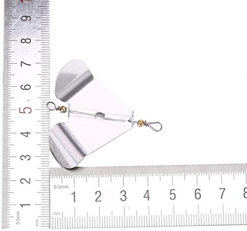 Haken 5 stücke Neue rotierende Klinge Fiy Angeln Hartmetall Spinner Köderlöffel Angeln Wobblers Angelschraube Angeln… – Bild 7