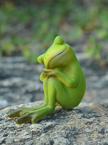 Gemmia Fairy Garden Miniature Frog Figurines- It's A New Day #TOP6