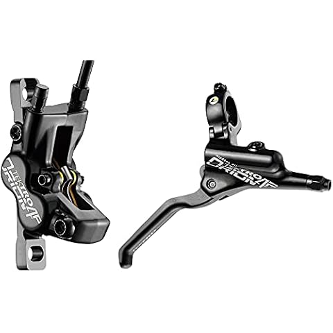 Tektro Orion HD-M745 Rear Hydraulic Disc Brake Lever and 4-Piston Caliper, 1800mm Hose, Black Cover
