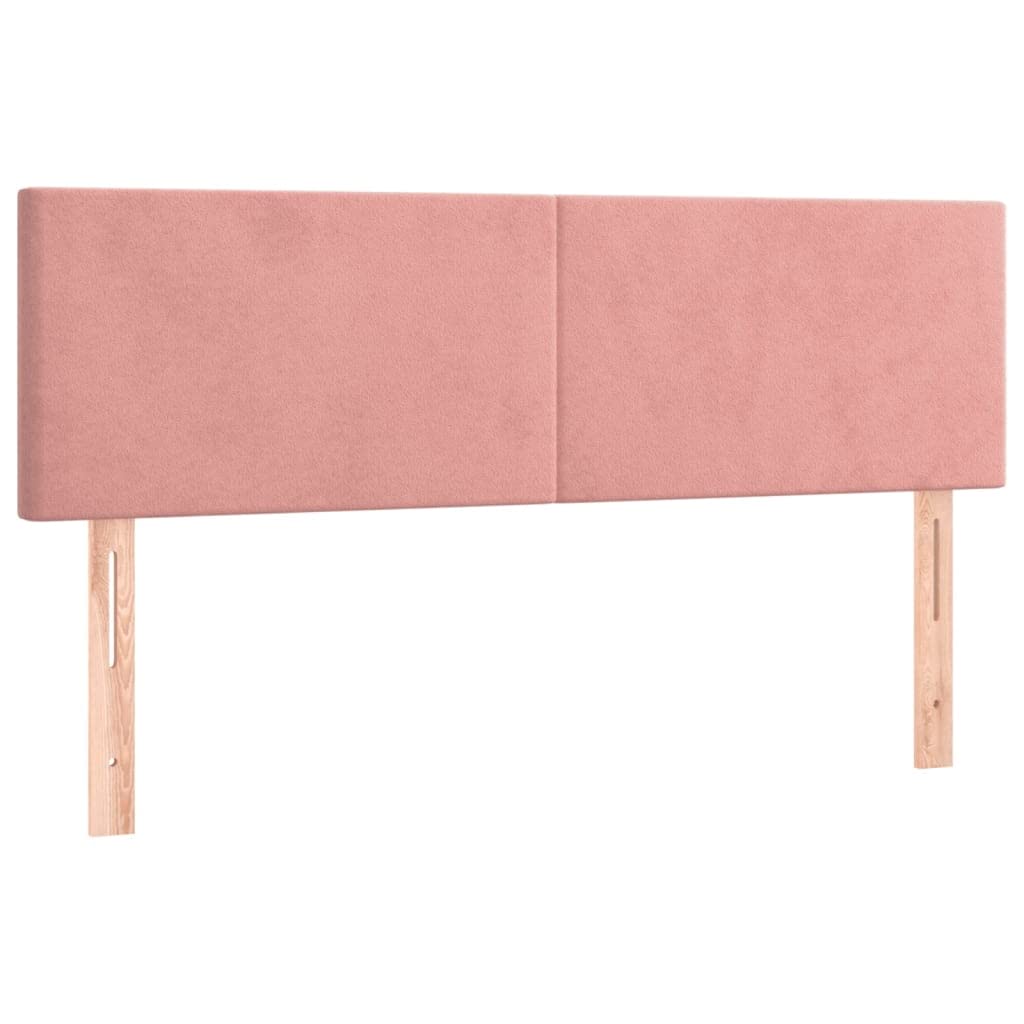 Velluto Rosa a Molle Insacchettate Pieghevole 140x200 cm con Materasso