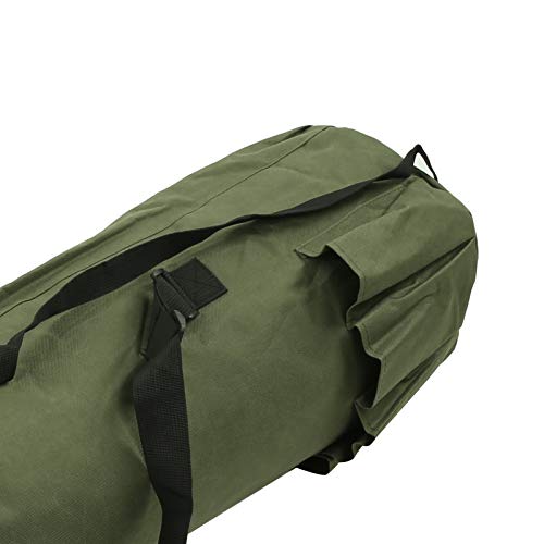 Fishing Rod Storage Bag,Fishing Tackle Gear Bag Cylindrical Waterproof Pole Reel Carrier Large Capacity With Tight Buckle Easy To Adjust(green) Fishing Storage Supplies - Image 2