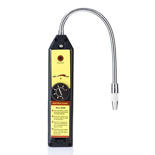 Refrigerant Freon Leak Detector with Indicator Light, High Accuracy and Halogen Gas Leakage Tester for HFCs CFCs CFCs Halogen R134a R410a R22a Air Condition HVAC
