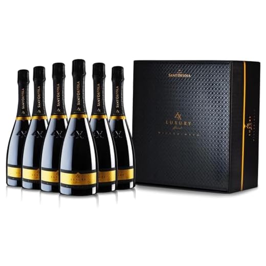 Casa Sant'Orsola - Prosecco D.O.C. Brut Millesimato LX in Box, 11%, da Uva Glera, Gusto Secco con Note Fruttate, 6x750 ml