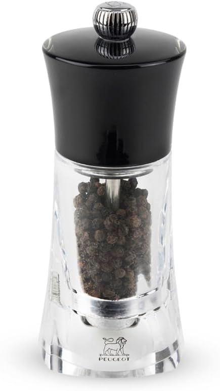 Peugeot Molene Pepper Mill, Black 5.52in.