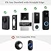 Do Not Disturb Sign for Doorbell - Rotatable No Solicitors Doorbell Cover, Pure Metal No Soliciting Sign for House/Office Doorbells, Easy to install, Block Video or Standard Button Ring to Keep Quiet for Sleeping Babies /Day Sleepers/Night Shift/Home Officers (Black, Right)