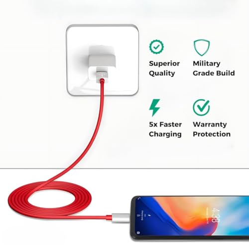 Image of 100W Oneplus NE6 Charger Original 100W Ultra Fast Charger with USB to C Dash SUPERVOOC Cable for Oneplus Nord CE6,Nord 5, CE5, CE4 Lite, CE4,15, 15R, 12, 12R,13, 13R, 13S,