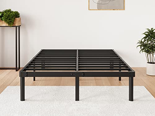 Rldvay Queen-Bed-Frame, 12 Inch Metal-Bed-Frame-Queen, Heavy Duty Platform Bed Frame Queen Size, No Box Spring Needed, Easy Assembly, Noise-Free, Black #TOP6